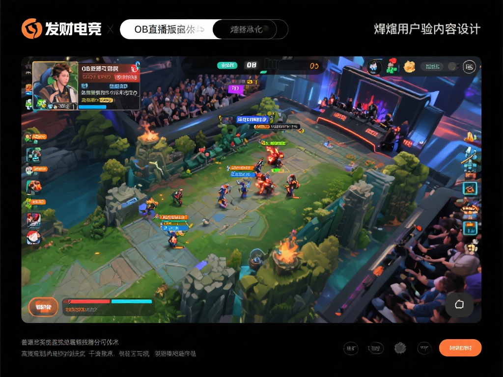 突出用户体验的内容设计
发财电竞在OB直播回放中