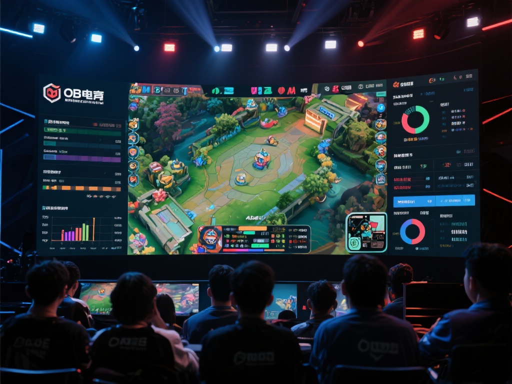 举例来说，在一场MOBA类职业比赛中，OB电竞可以