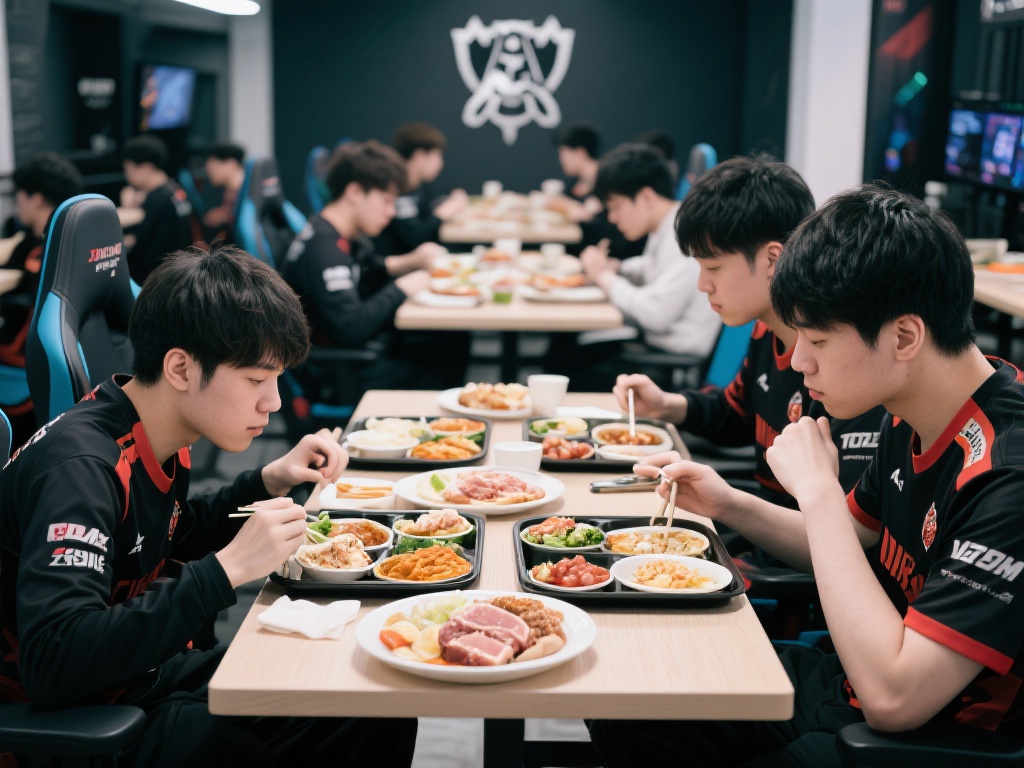 午间修整
电竞选手的饮食更像运动员，强调营养均衡